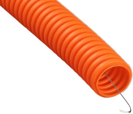 картинка Труба гофрированная  ПНД 20мм с зондом (оранжевая) /100м от магазина Компания+
